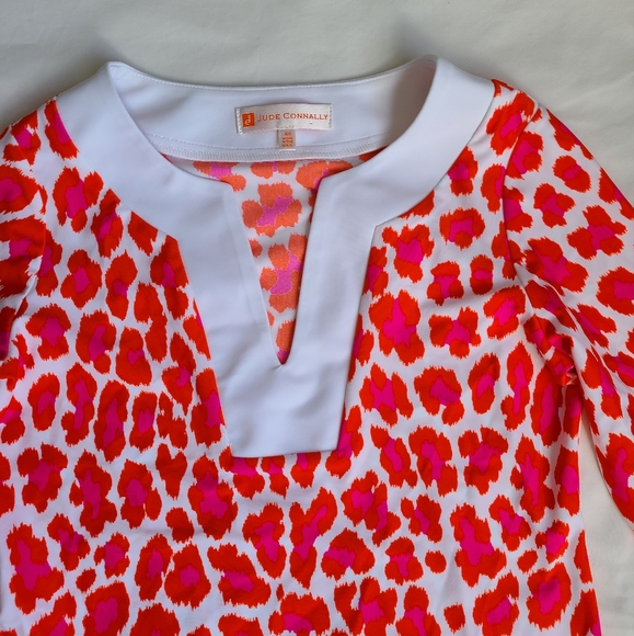 Jude Connally Pink and Orange Shift Dress - Picture 2 of 5